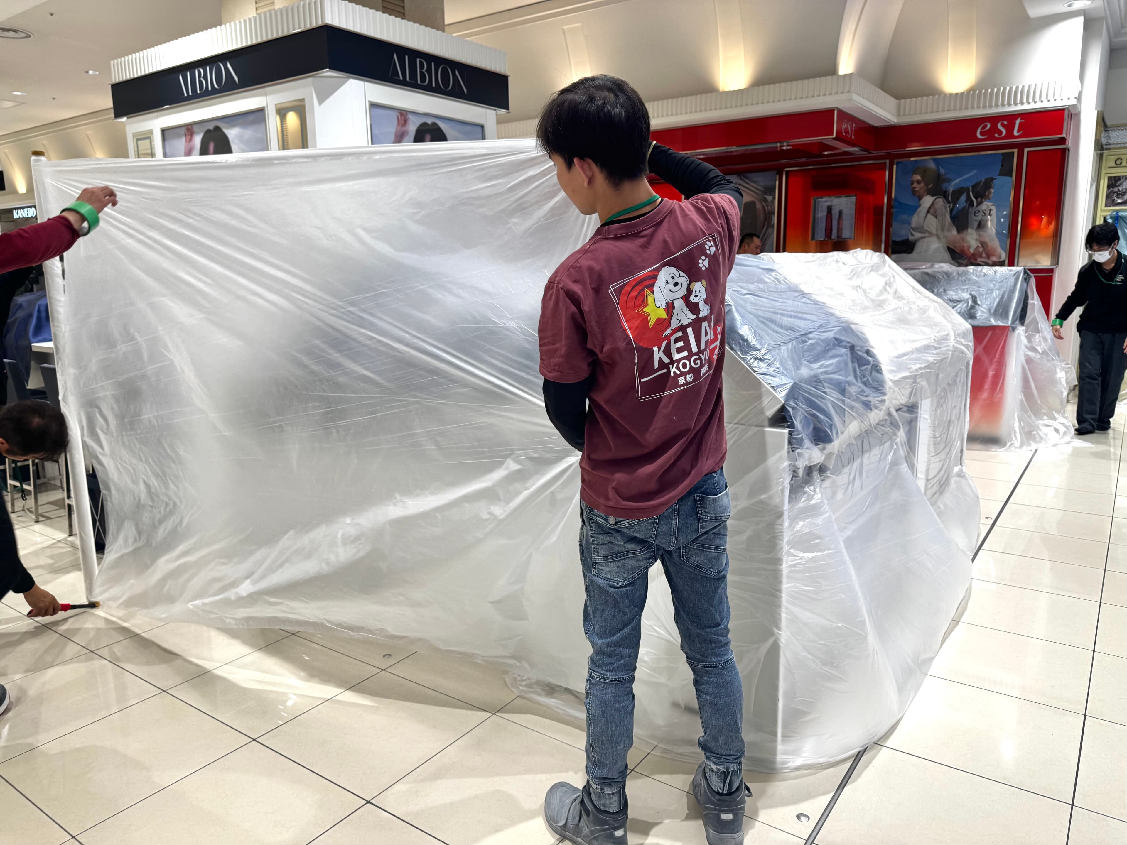 百貨店養生作業